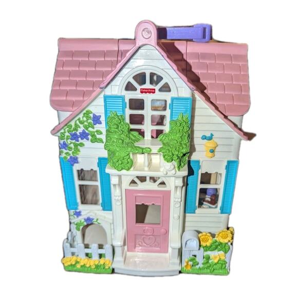 Fisher-Price Other - Fisher-Price Pink Dollhouse Portable Playset with Carry Handle